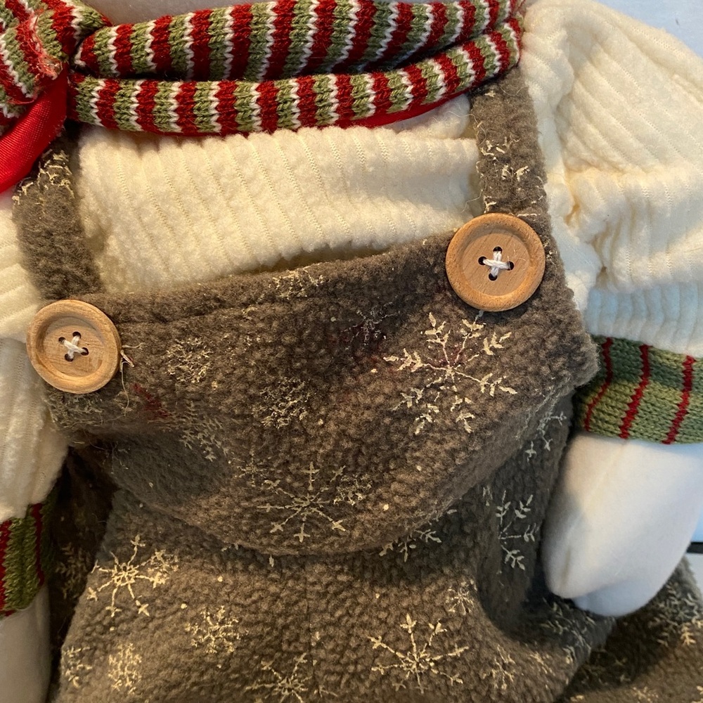 Oversized Stuffed & Dressed Snowman - Picture 3 of 5
